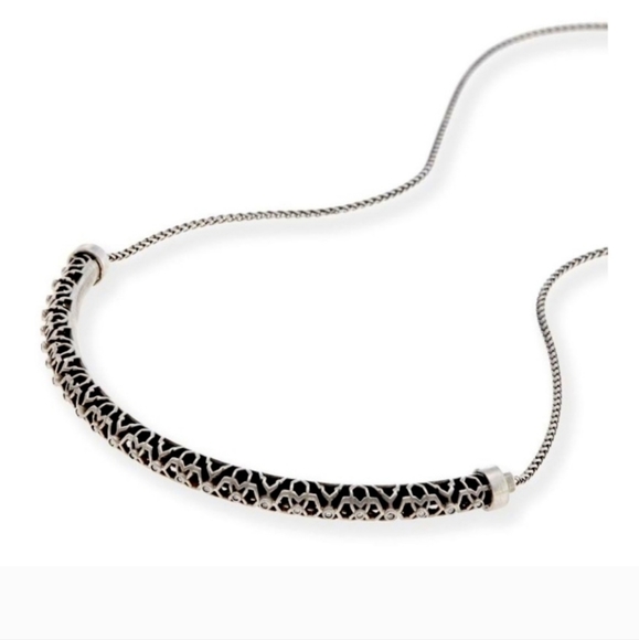 Kendra scott lucy choker necklace in antique silver - Picture 1 of 7